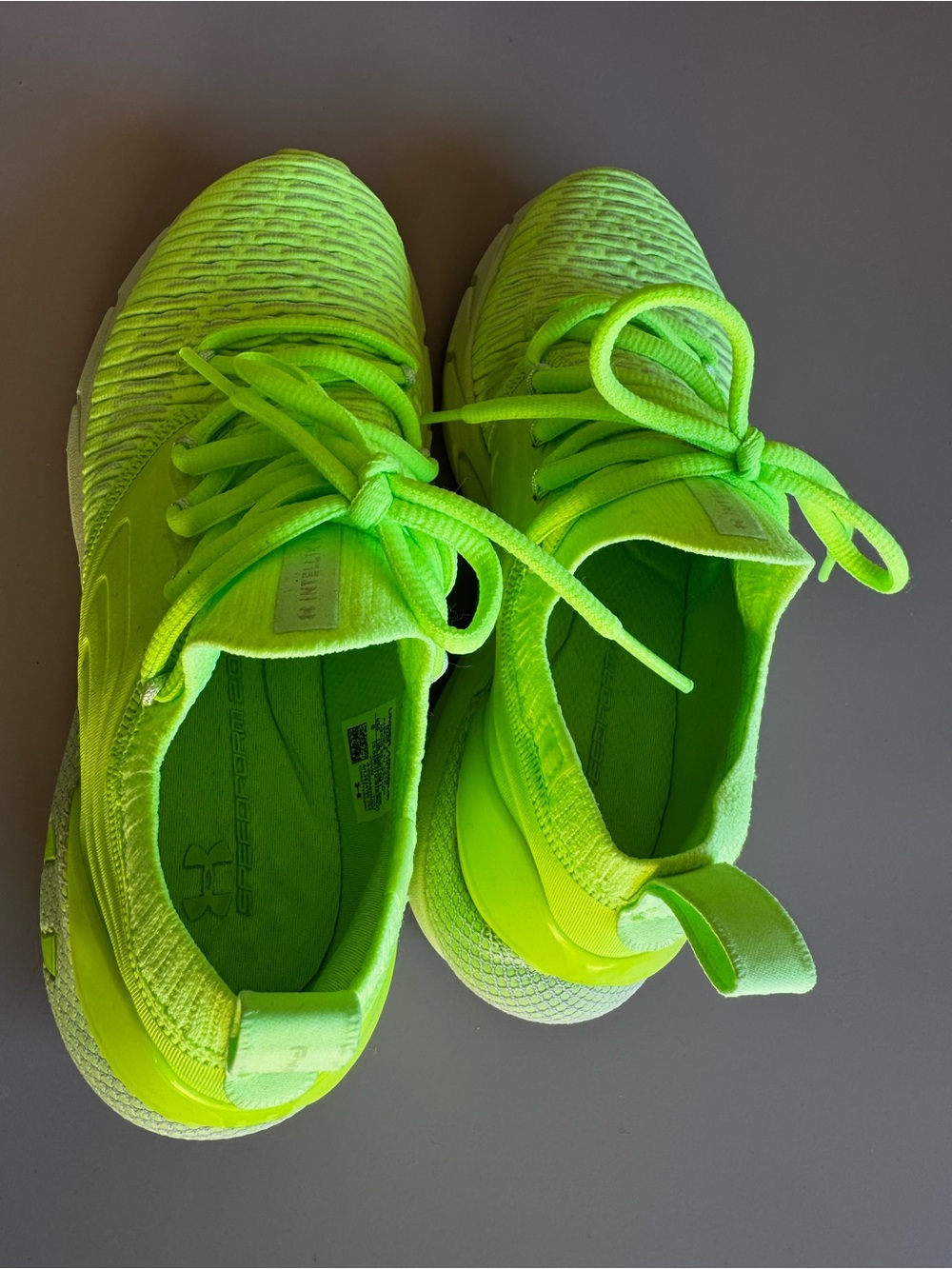 Under Armour Neon Lime Lace-Up Sneakers